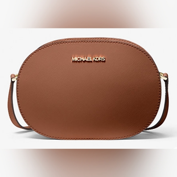 Michael Kors Jet Set Travel Medium Saffiano Leather Crossbody Bag - Picture 1 of 7